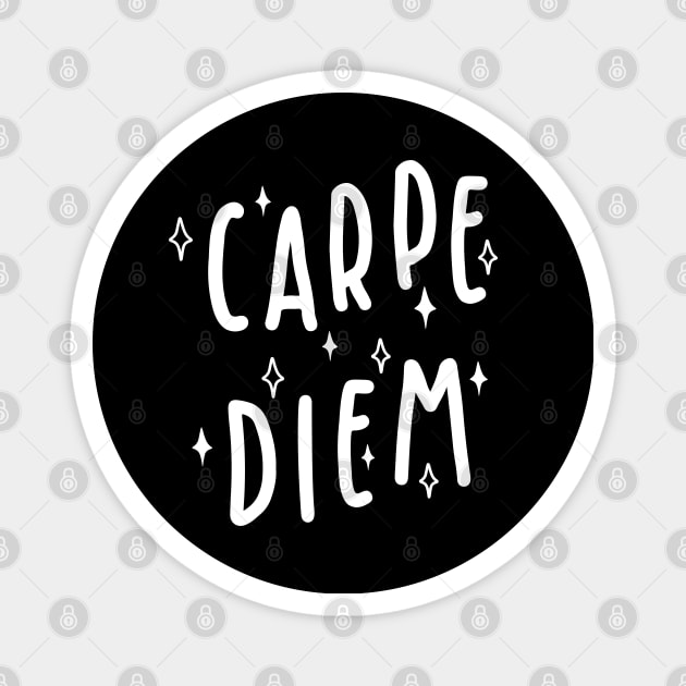 Carpe Diem (white) Magnet by designminds1